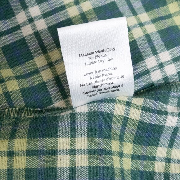Aritzia TNA Flannel Shirt Plaid Green Button Up Medium - Picture 15 of 15